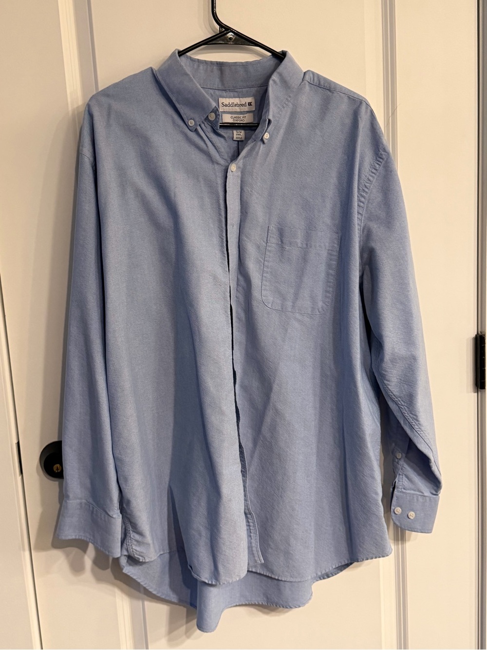 Saddlebred Men’s Sky Blue Button-Down Oxford Shirt